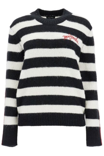 MARC JACOBS Pullover The Striped Brushed Logo Sweater