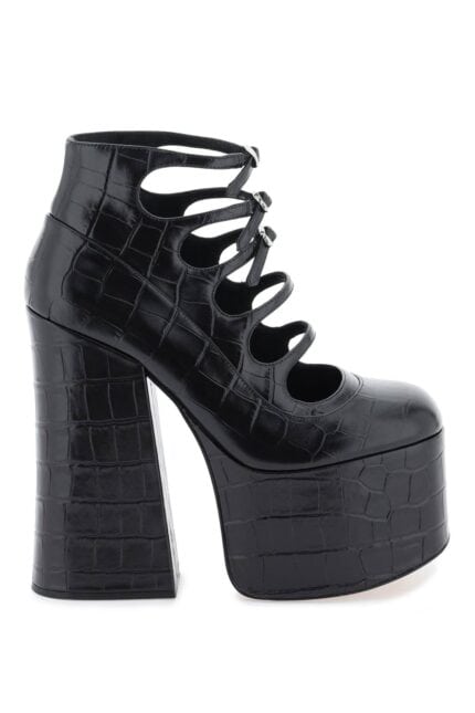 Marc Jacobs The Croc Embossed Kiki Ankle Boots