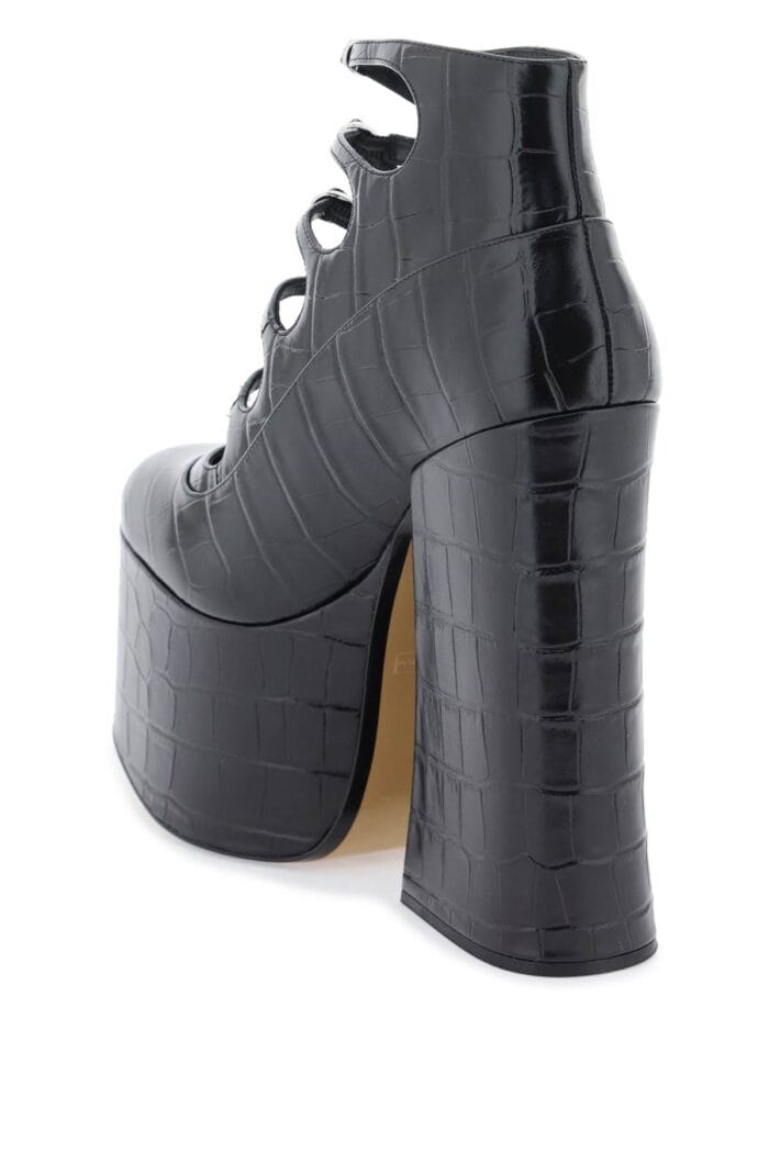 Marc Jacobs The Croc Embossed Kiki Ankle Boots