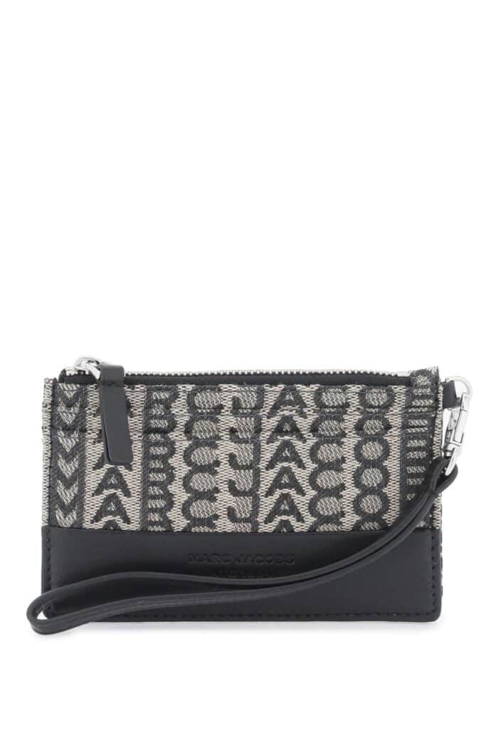 MARC JACOBS The Monogram Top Zip Wristlet Wallet