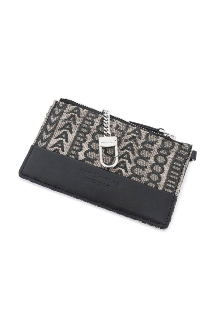 MARC JACOBS The Monogram Top Zip Wristlet Wallet