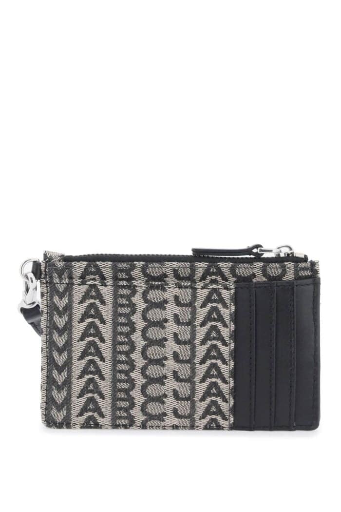 MARC JACOBS The Monogram Top Zip Wristlet Wallet