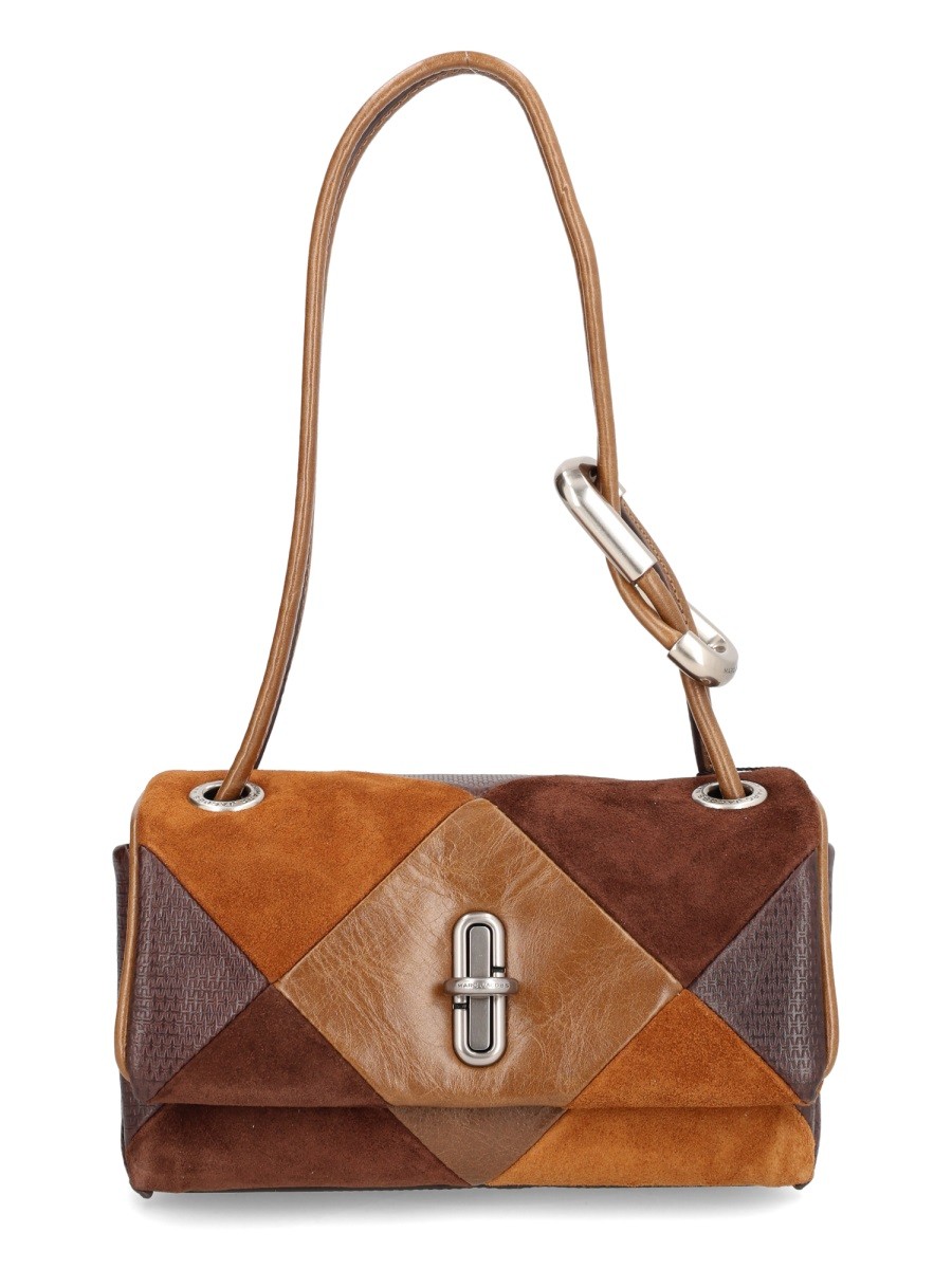 Marc Jacobs "THE SUEDE PATCHWORK MINI DUAL" BAG