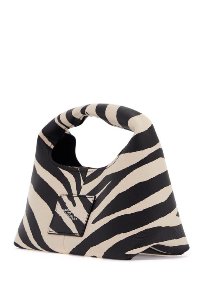 MARC JACOBS The Zebra Leather Mini Sack Bag