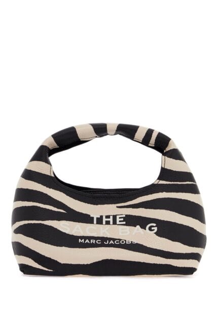 MARC JACOBS The Zebra Leather Mini Sack Bag