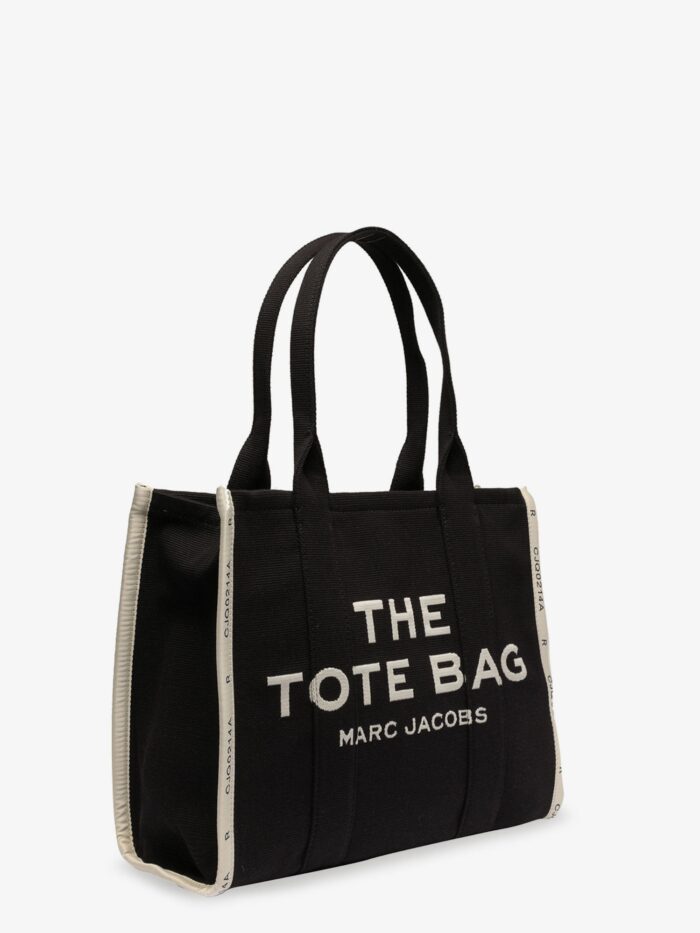 Marc Jacobs Traveler Tote Canvas Shopping Bag With Logo On The Front