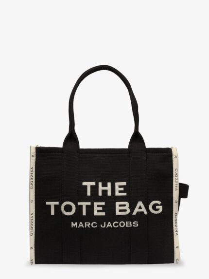 Marc Jacobs Traveler Tote Canvas Shopping Bag With Logo On The Front