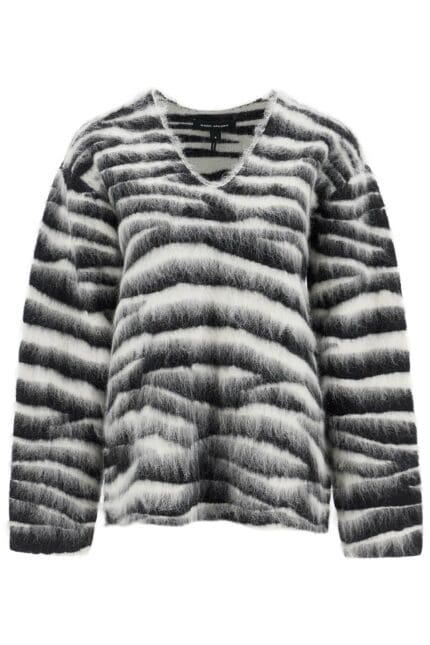 MARC JACOBS Zebra Print Wool And Mohair