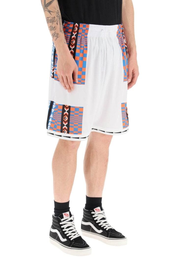 Marcelo Burlon Aop Folk Kappa Soccer Shorts