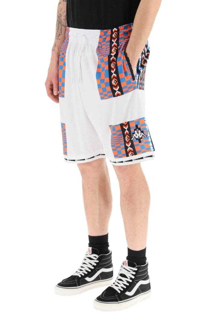 Marcelo Burlon Aop Folk Kappa Soccer Shorts