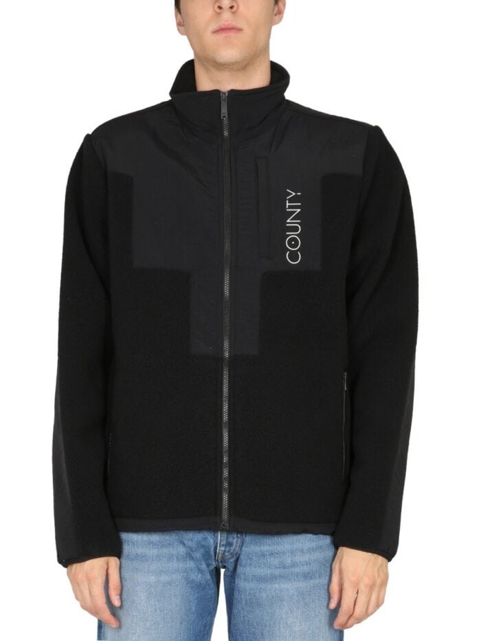 MARCELO BURLON COUNTY OF MILAN GIACCA TRACK CROSS BLOCK