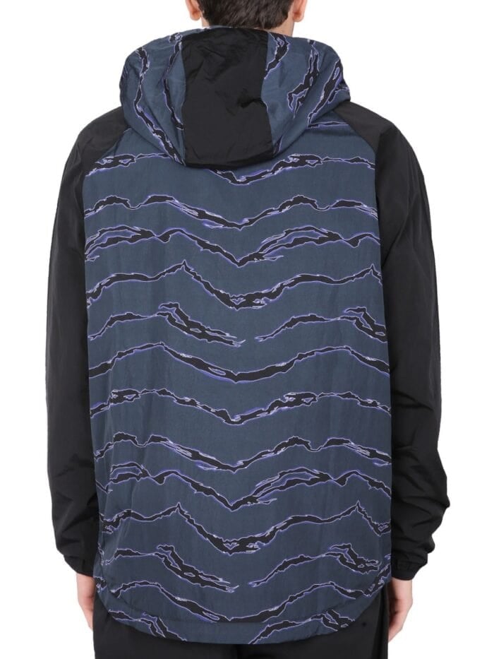 MARCELO BURLON COUNTY OF MILAN WINDBREAKER WITH "CROSS" PRINT