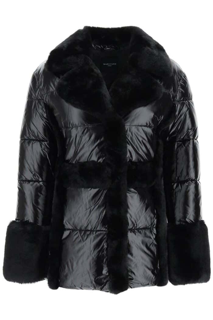 MARCIANO BY GUESS Puffer Jacket With Faux Fur Details