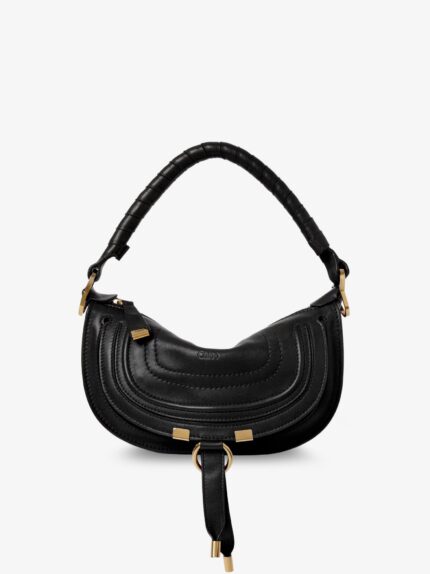 CHLOE' Marcie Mini Leather Crossbody Bag With Stitching Detail