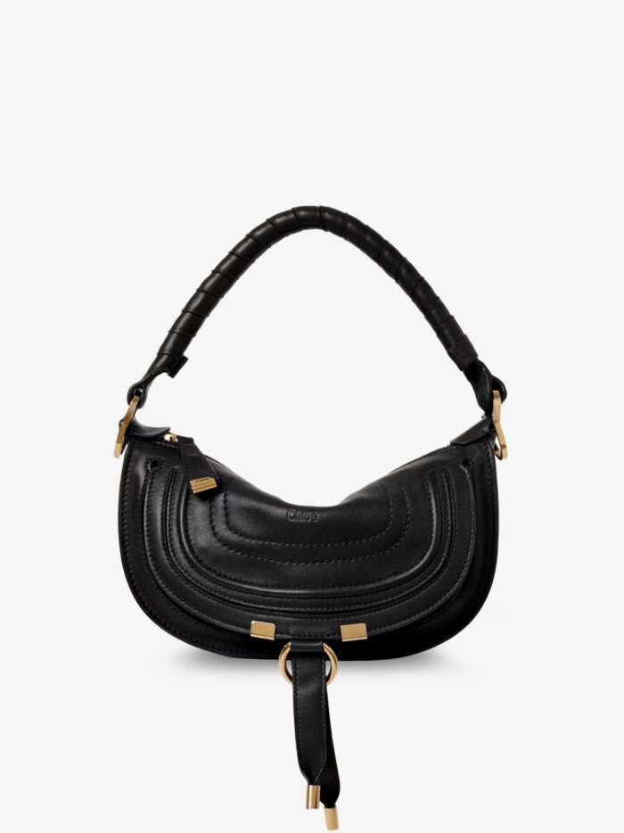 CHLOE' Marcie Mini Leather Crossbody Bag With Stitching Detail