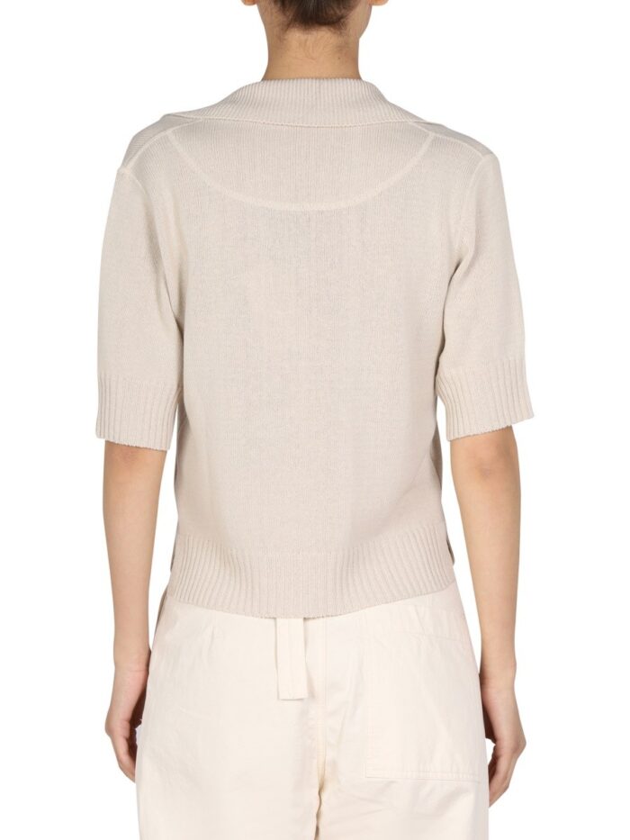 MARGARET HOWELL COTTON AND WOOL POLO SHIRT