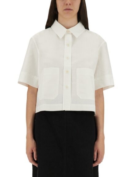MARGARET HOWELL CROPPED SHIRT