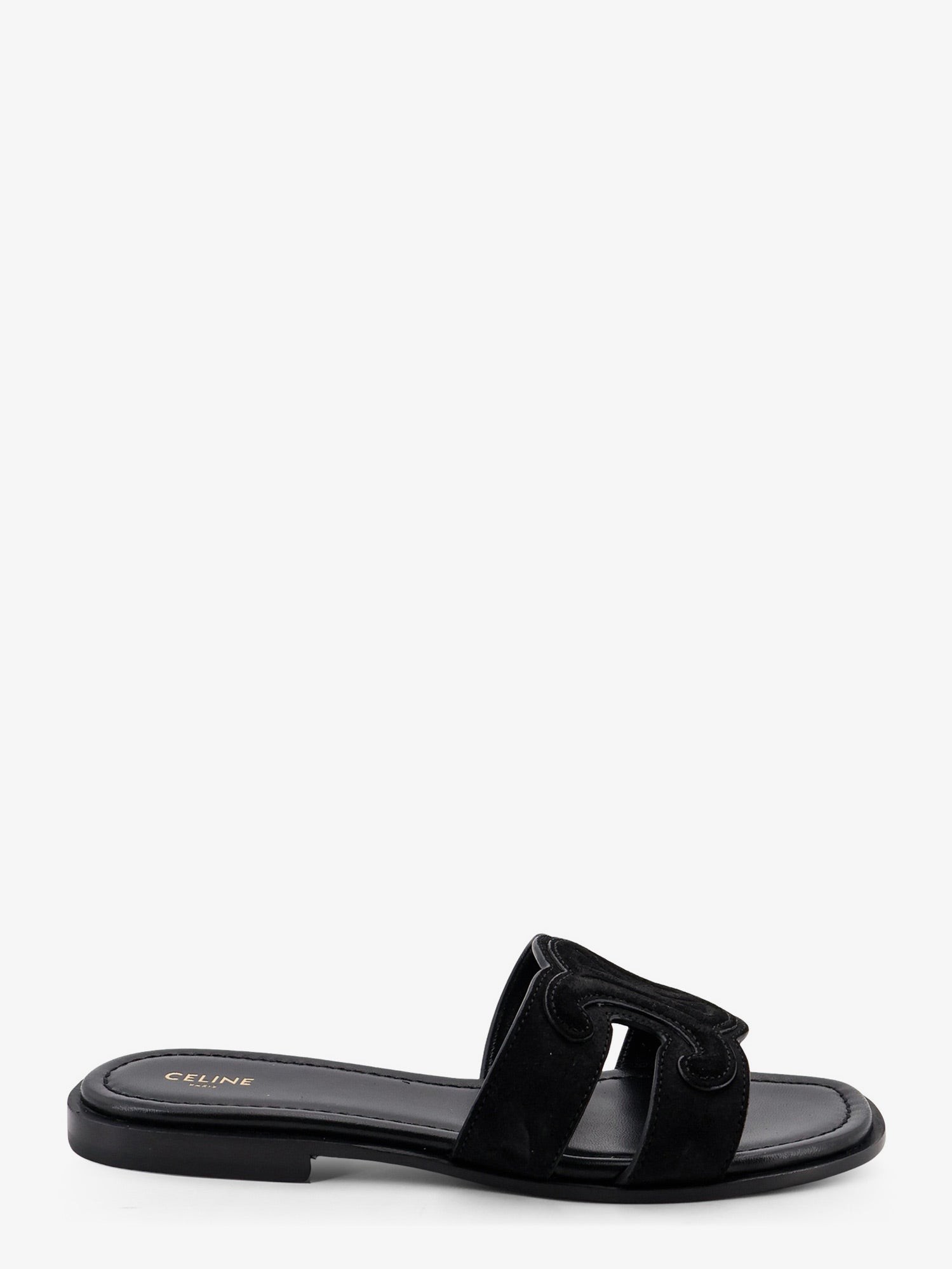 Celine Marina Suede Sandals With Triomphe Logo