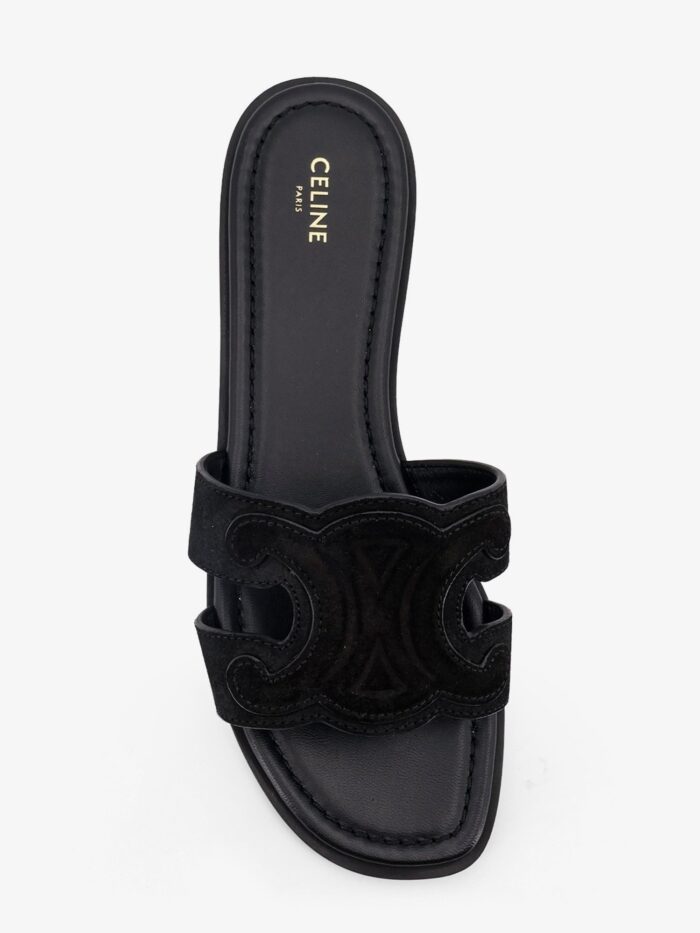 Celine Marina Suede Sandals With Triomphe Logo