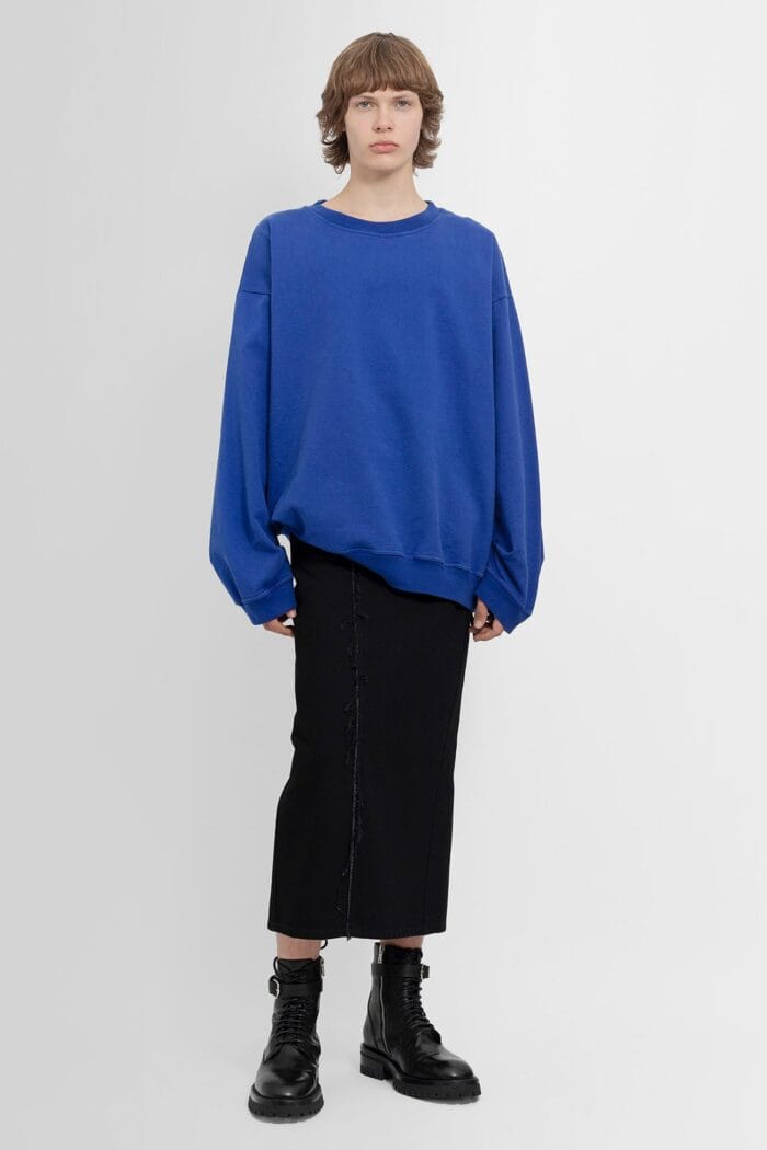 MARINA YEE Billie Jean Reworked Midi Denim Skirt