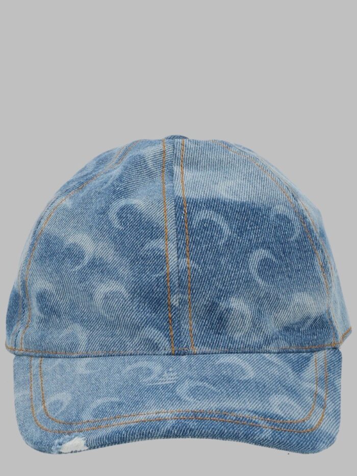 marine serre cappello da baseball "moon" in denim MARINE SERRE CAPPELLO DA BASEBALL "MOON" IN DENIM