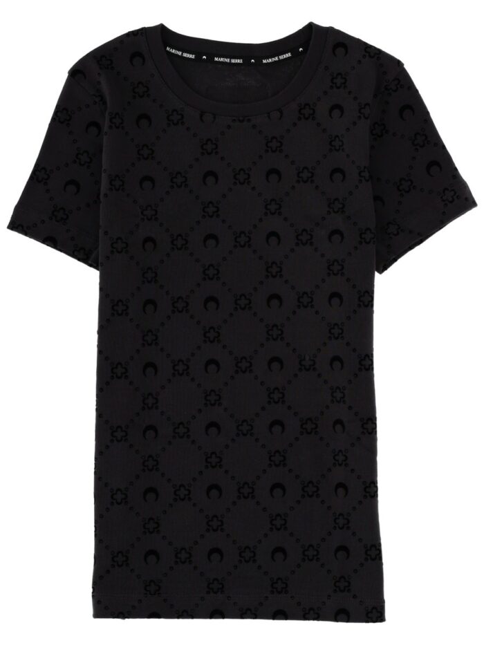 marine serre cotton t shirt MARINE SERRE COTTON T-SHIRT