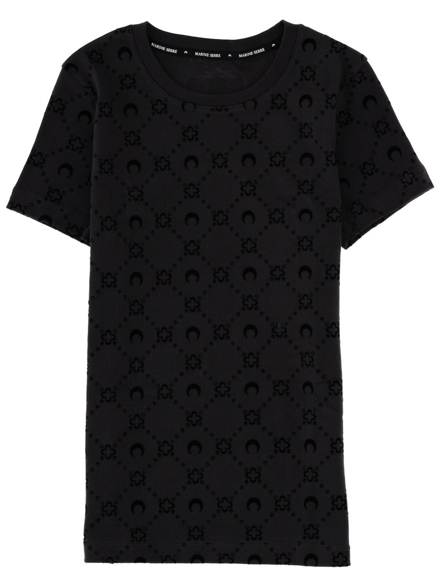 MARINE SERRE COTTON T-SHIRT
