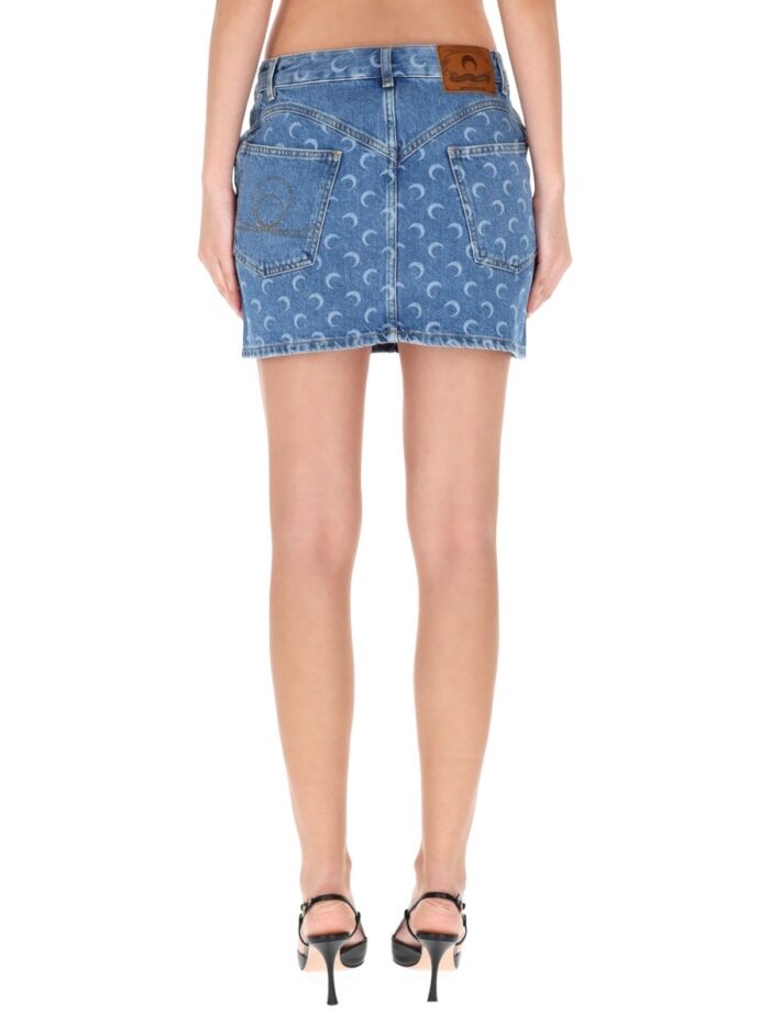 MARINE SERRE DENIM MINISKIRT