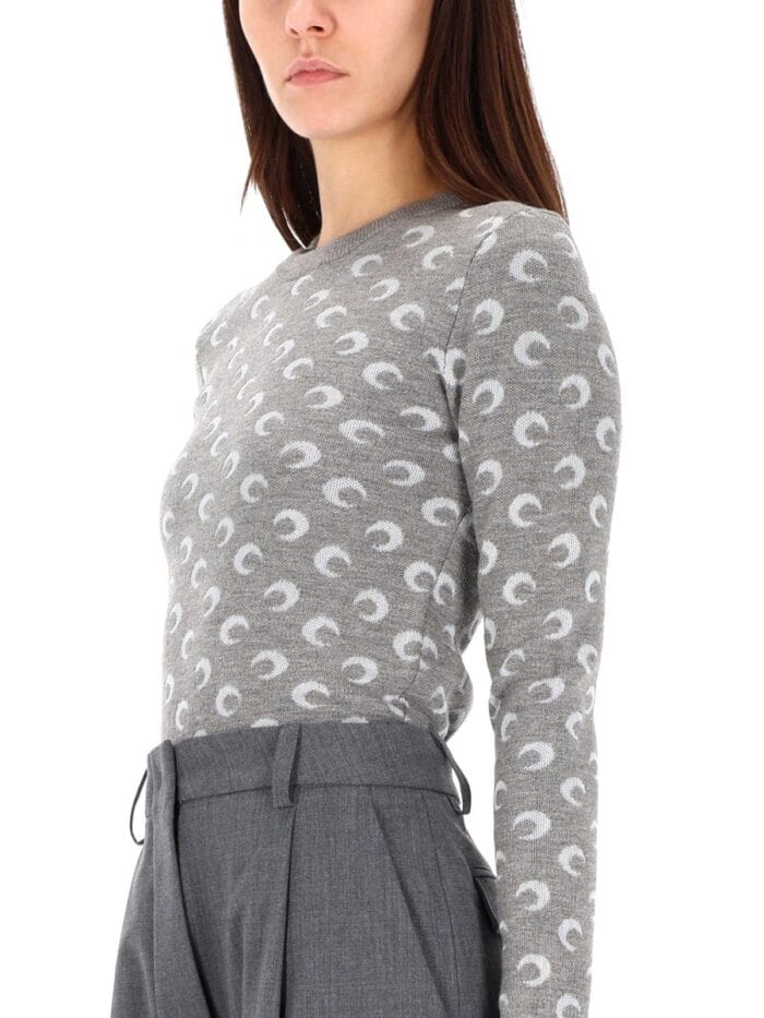 MARINE SERRE JACQUARD SWEATER "MOON"