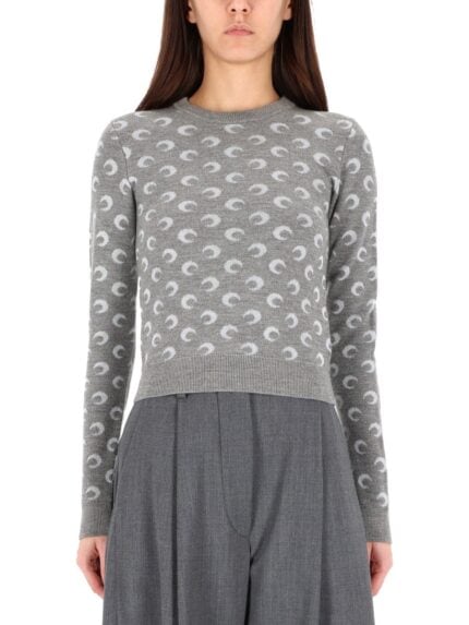 MARINE SERRE JACQUARD SWEATER "MOON"