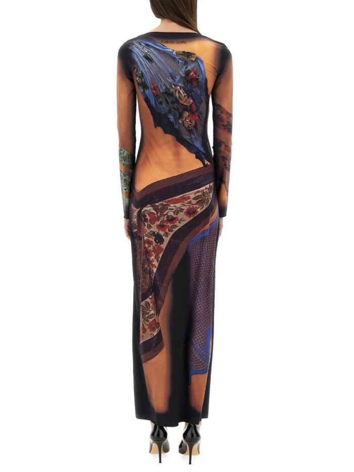 MARINE SERRE LONG DRESS "STATUES"