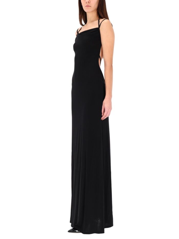 MARINE SERRE LONG JERSEY DRESS