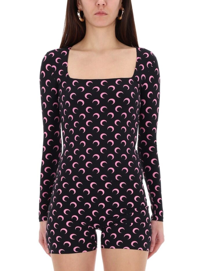 MARINE SERRE LONG-SLEEVED TOP