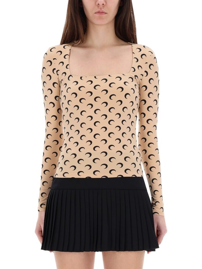 MARINE SERRE LONG-SLEEVED TOP