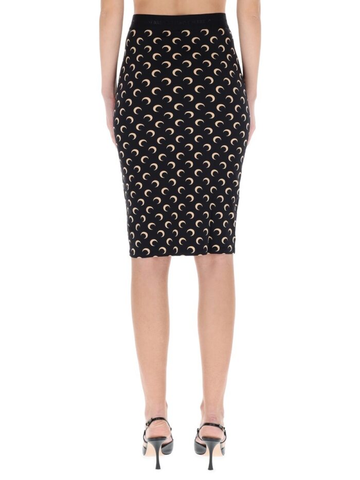 MARINE SERRE MIDI SKIRT "MOON"