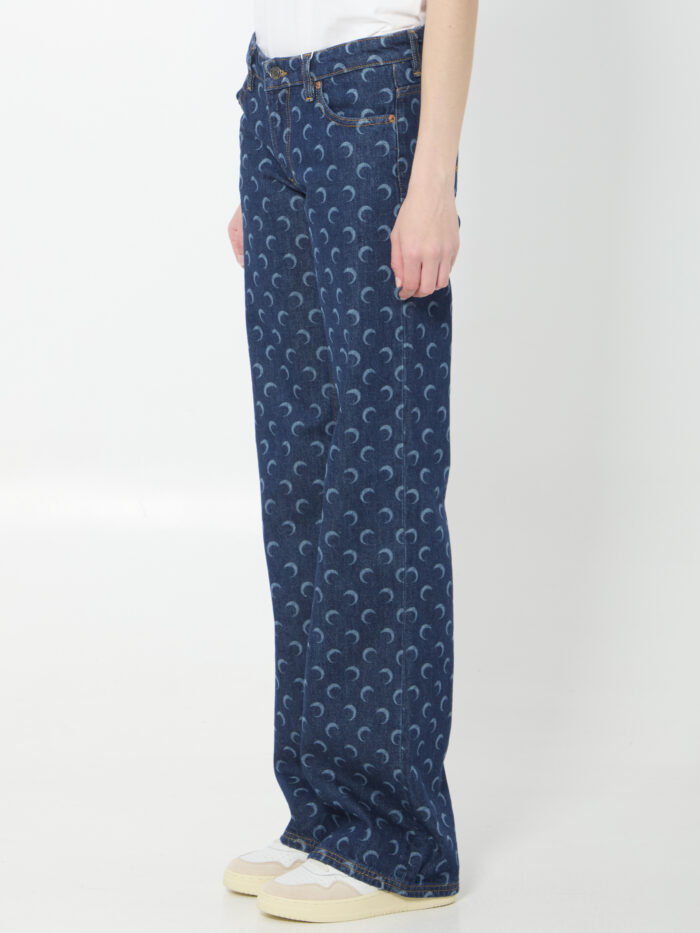 Marine Serre Midnight Bootcut jeans