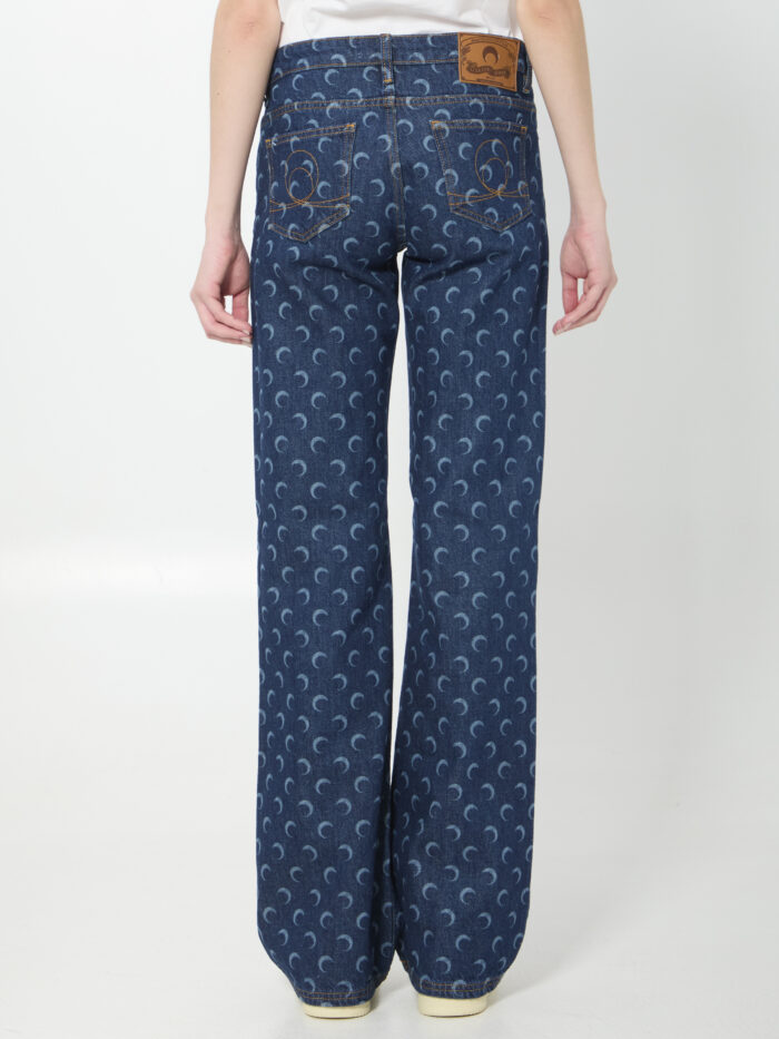 Marine Serre Midnight Bootcut jeans