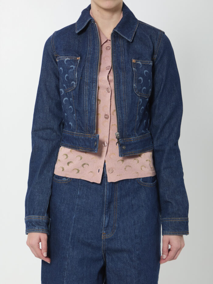 marine serre midnight trucker jacket Marine Serre Midnight Trucker jacket