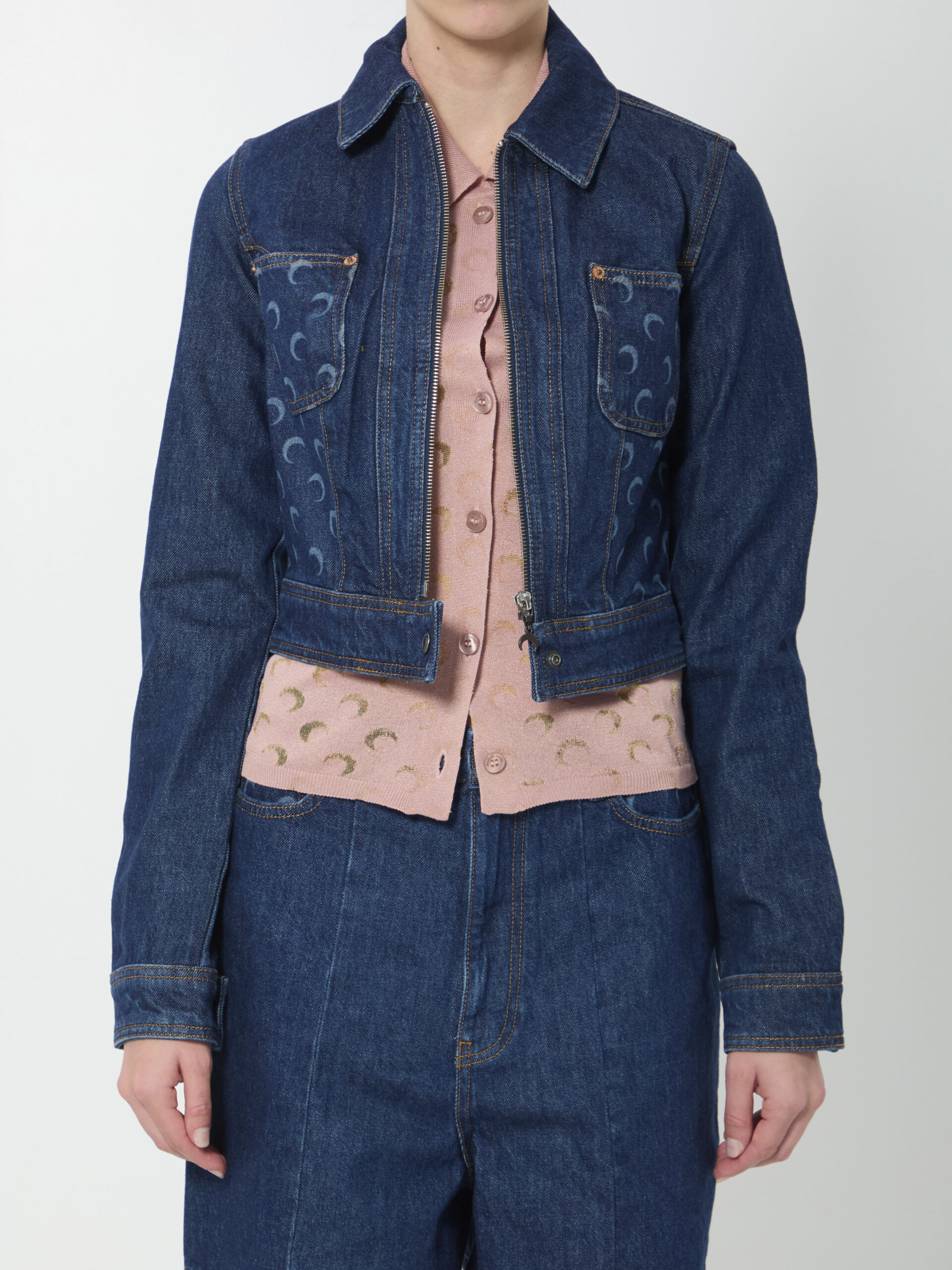 Marine Serre Midnight Trucker jacket