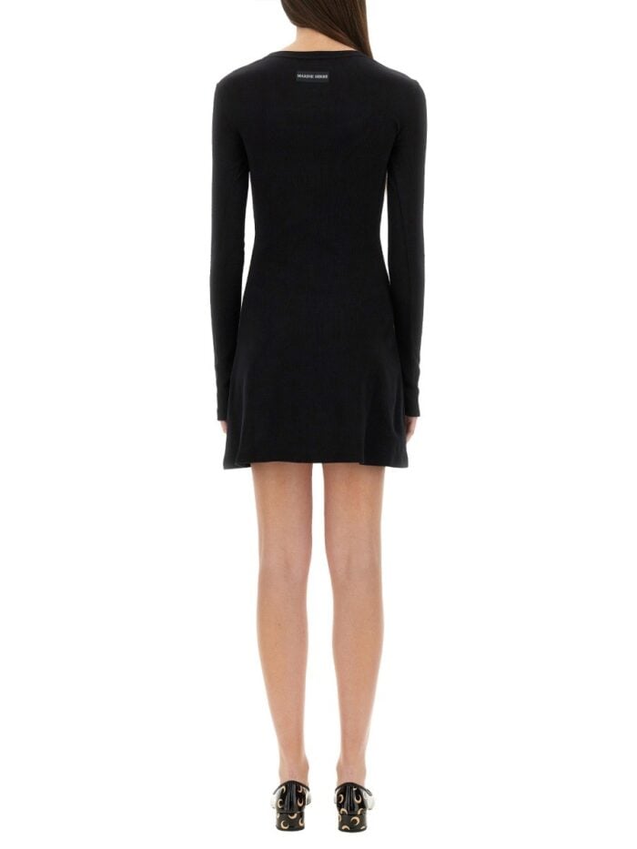 MARINE SERRE MINI DRESS WITH "MOON" LOGO
