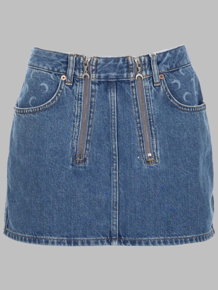 marine serre minigonna con zip MARINE SERRE MINIGONNA CON ZIP