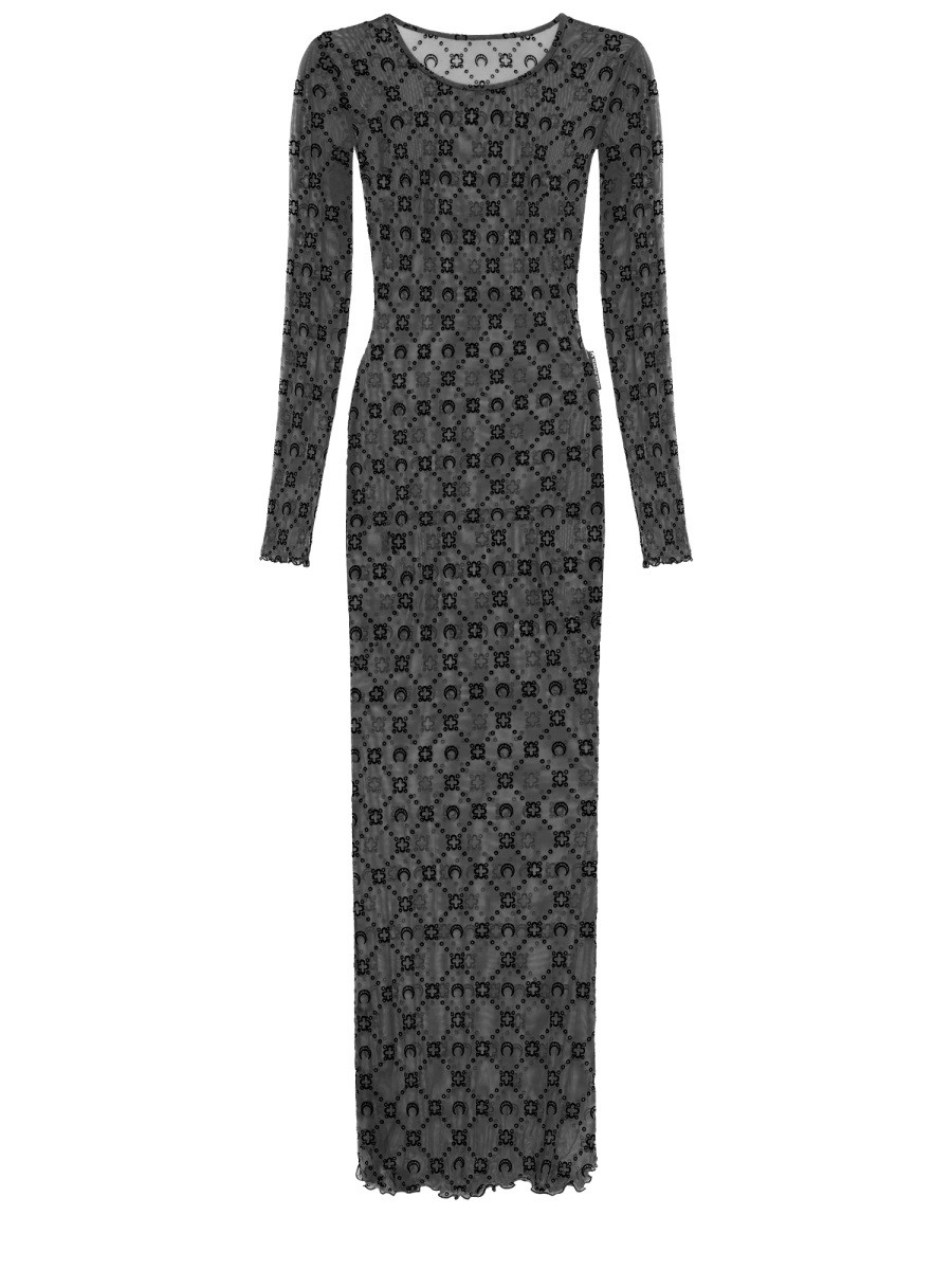 MARINE SERRE "MONOGRAM" LONG DRESS