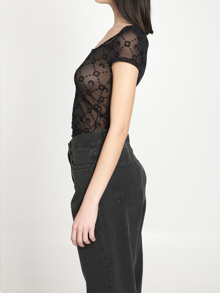 Marine Serre Monogram mesh top