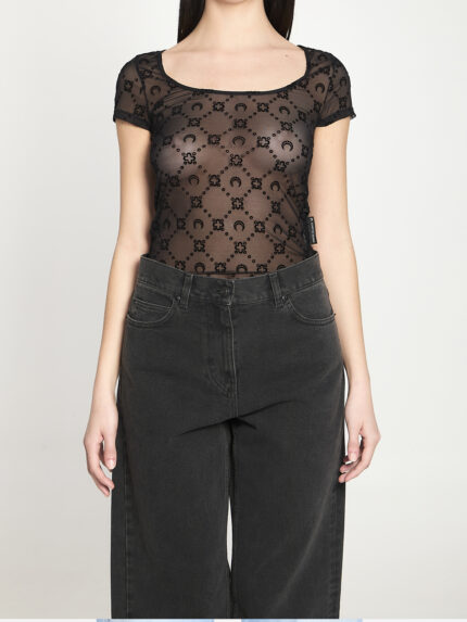 Marine Serre Monogram mesh top