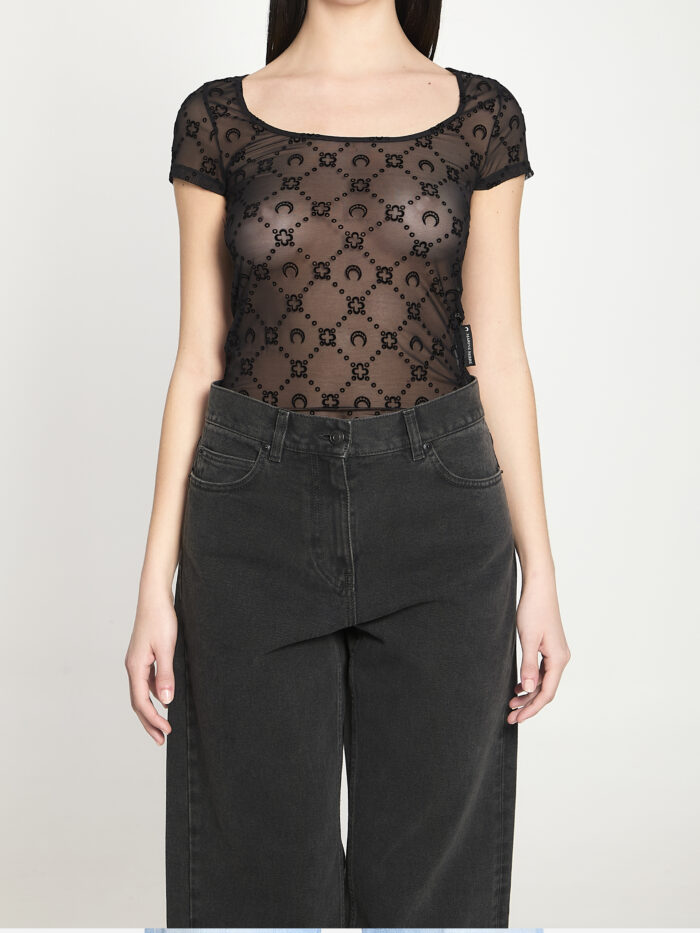 Marine Serre Monogram mesh top