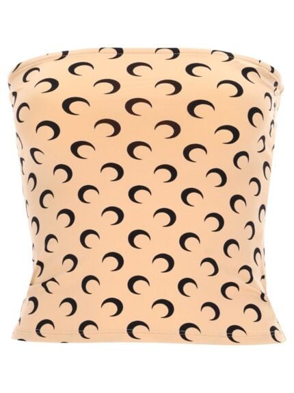 MARINE SERRE "MOON" BUSTIER TOP