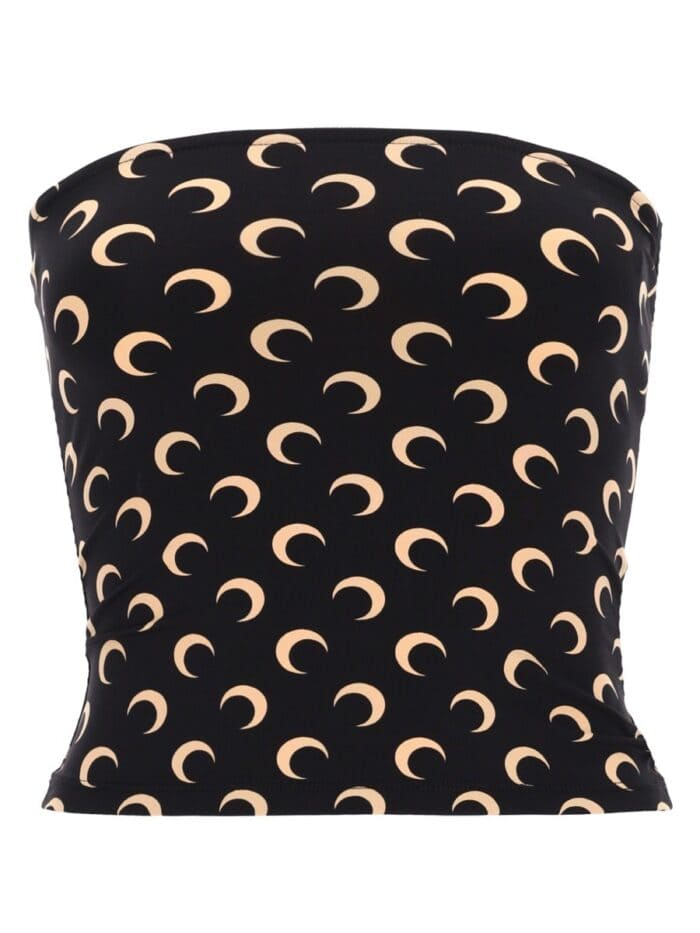 marine serre "moon" bustier top MARINE SERRE "MOON" BUSTIER TOP