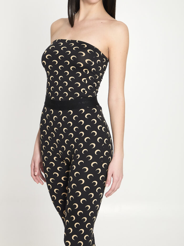 Marine Serre Moon jersey bustier top