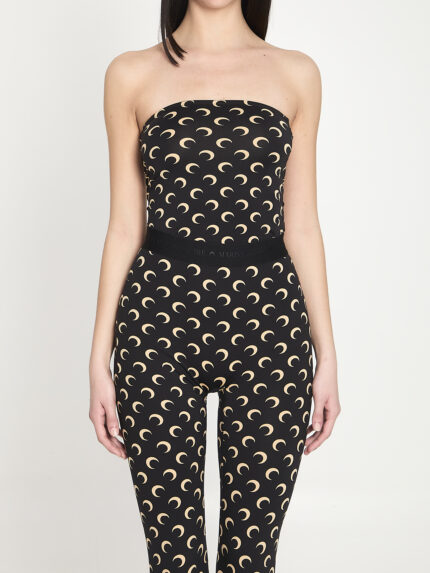 Marine Serre Moon jersey bustier top