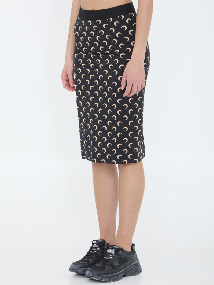 Marine Serre Moon jersey skirt